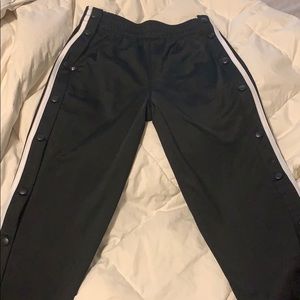 Adidas button up track pants